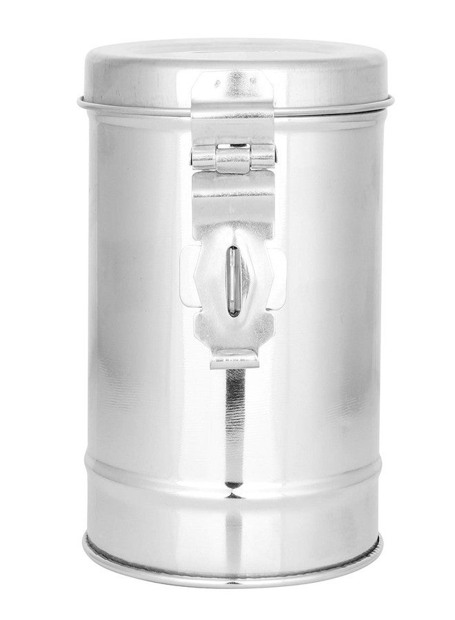 Brunchy Stainless Steel Gulak Piggy Bank, Round Shape 14 cm - Hundi Money Bank for Adults, Saving Box, Money Saving Box for Kids, Durable and Secure Design for Savings (1) - Image 1